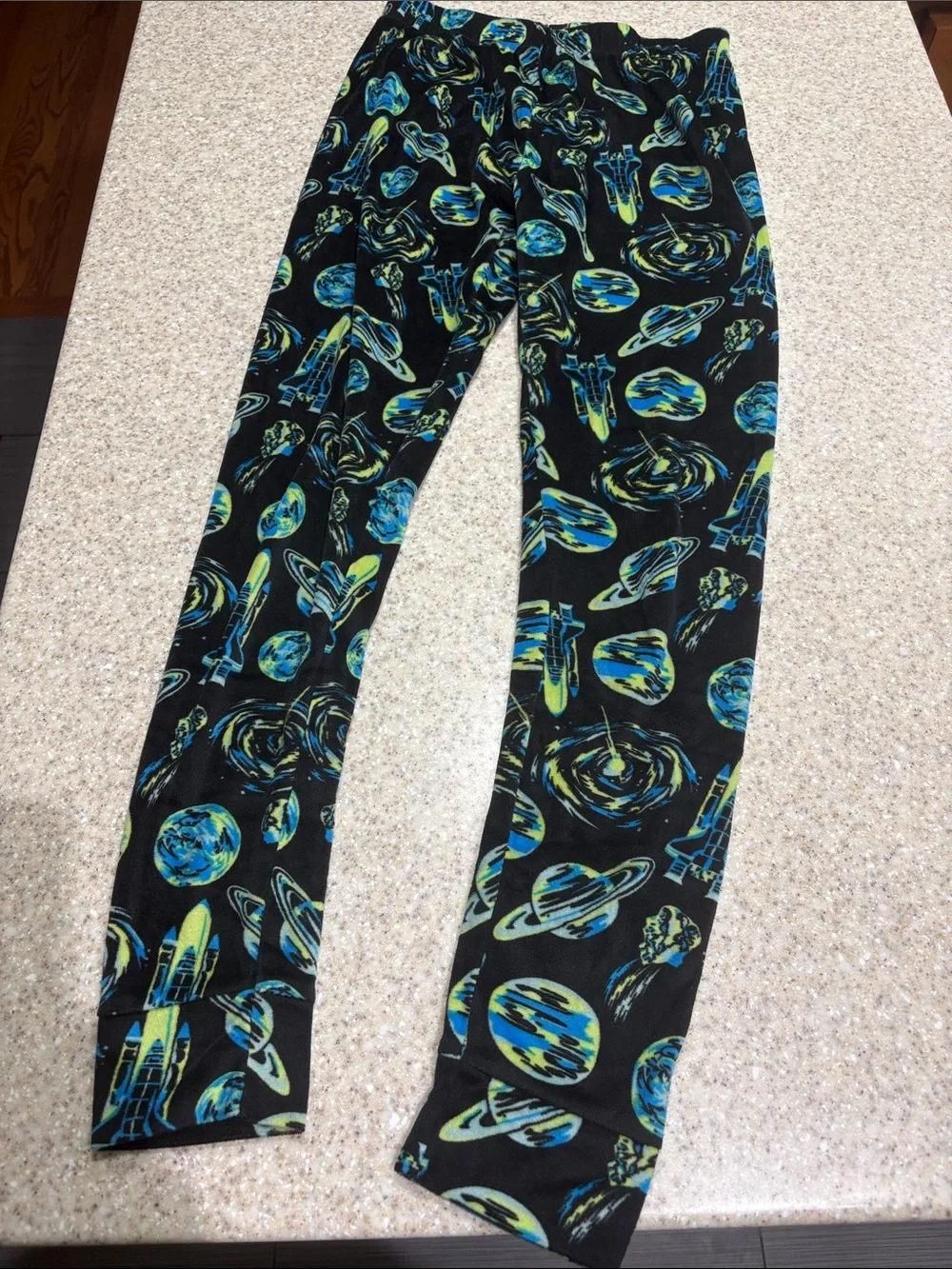 Cat & Jack size 14 space themed fleece/velour pajamas